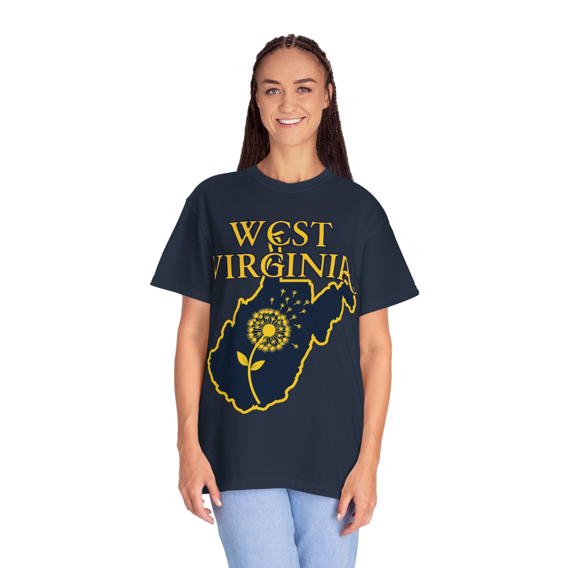 Garment-Dyed T-Shirt | West Virginia Dandelion Design-Nicodemus Studios