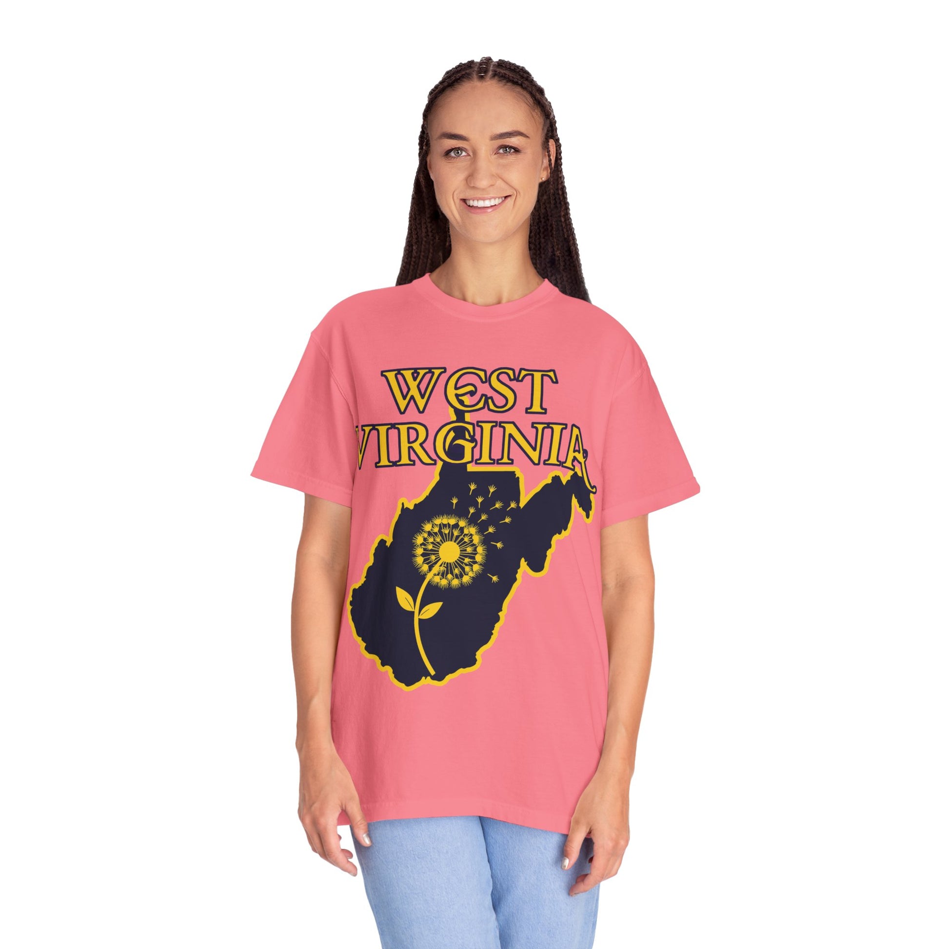 Garment-Dyed T-Shirt | West Virginia Dandelion Design-Nicodemus Studios