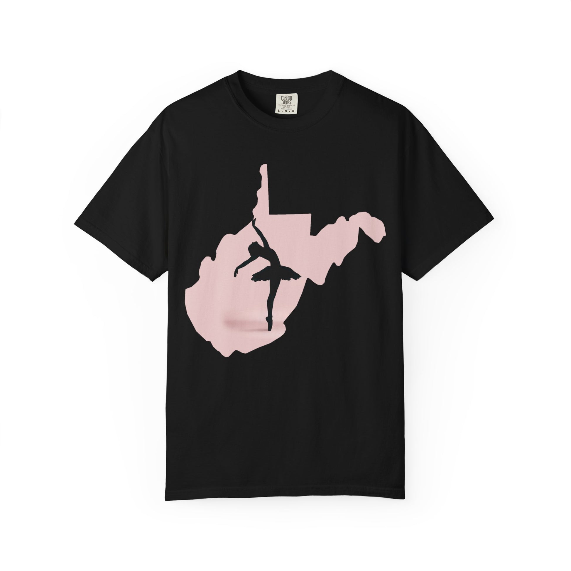 Garment-Dyed T-Shirt | WV Ballet Dancer-Black-S-Nicodemus Studios