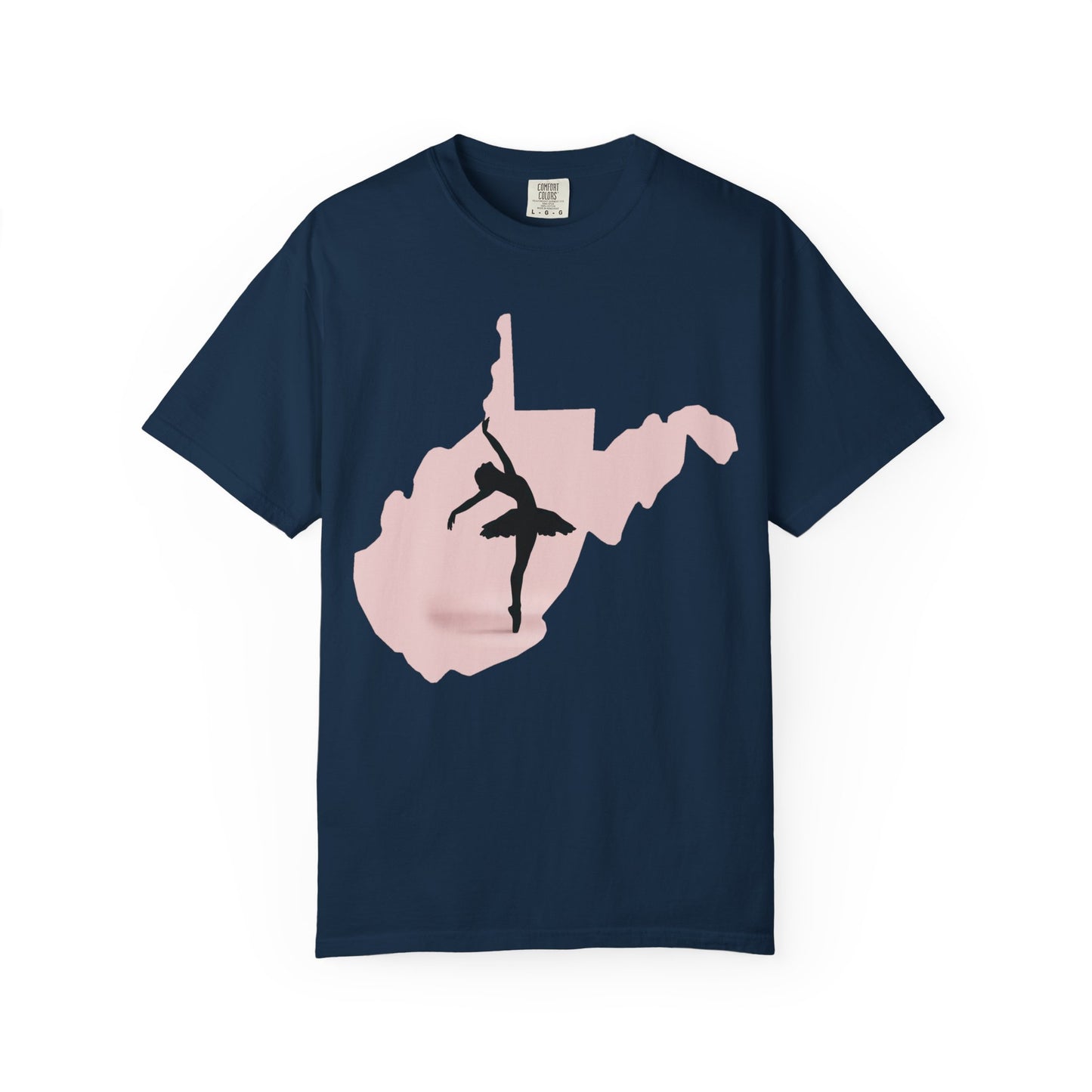 Garment-Dyed T-Shirt | WV Ballet Dancer-True Navy-S-Nicodemus Studios