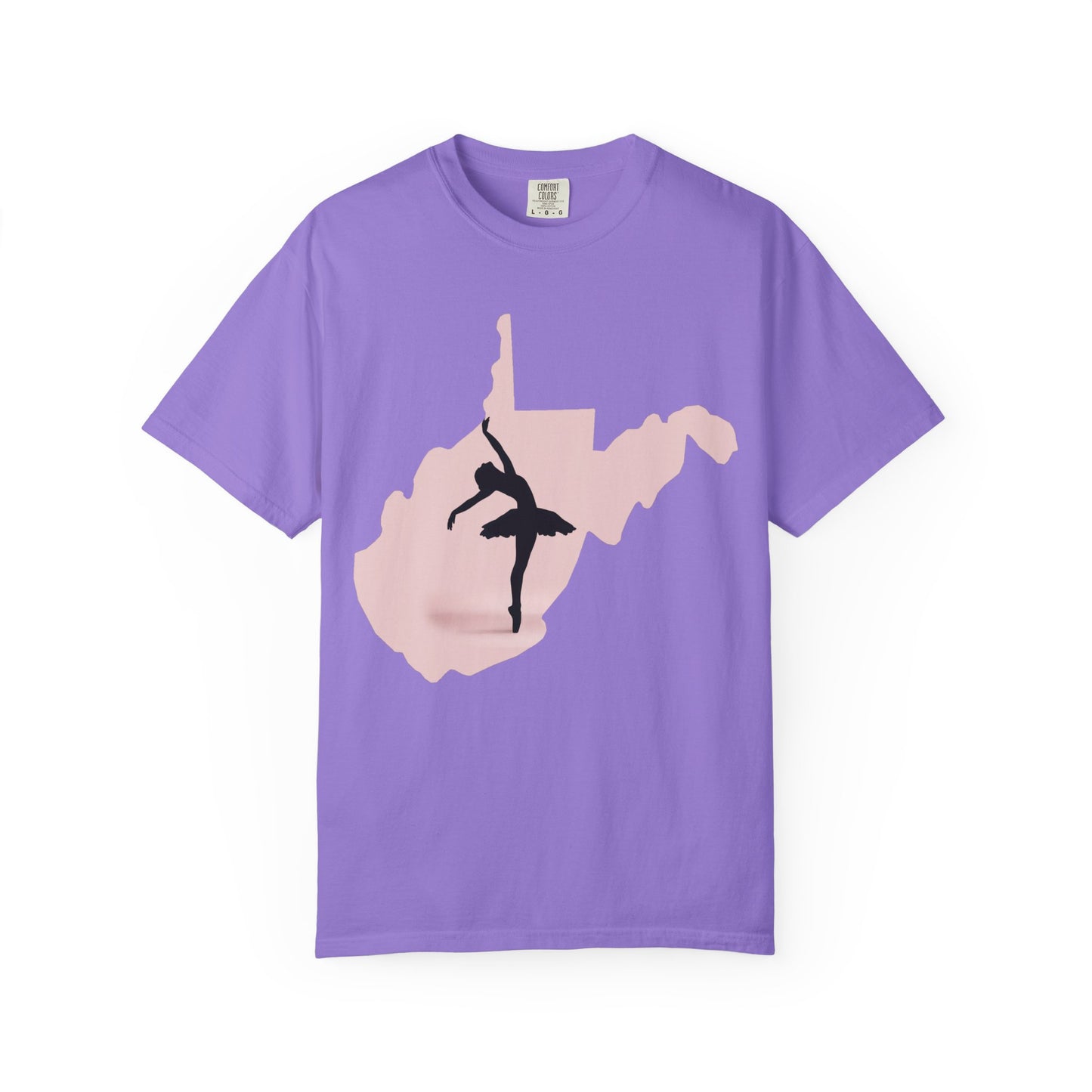 Garment-Dyed T-Shirt | WV Ballet Dancer-Violet-S-Nicodemus Studios