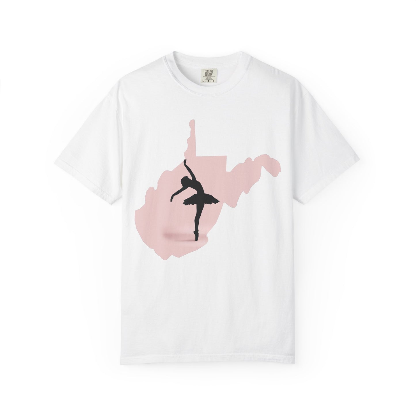 Garment-Dyed T-Shirt | WV Ballet Dancer-White-S-Nicodemus Studios