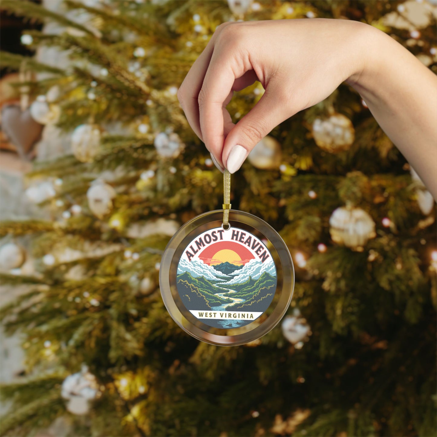 Glass Holiday Ornaments | "Almost Heaven West Virginia"-Nicodemus Studios