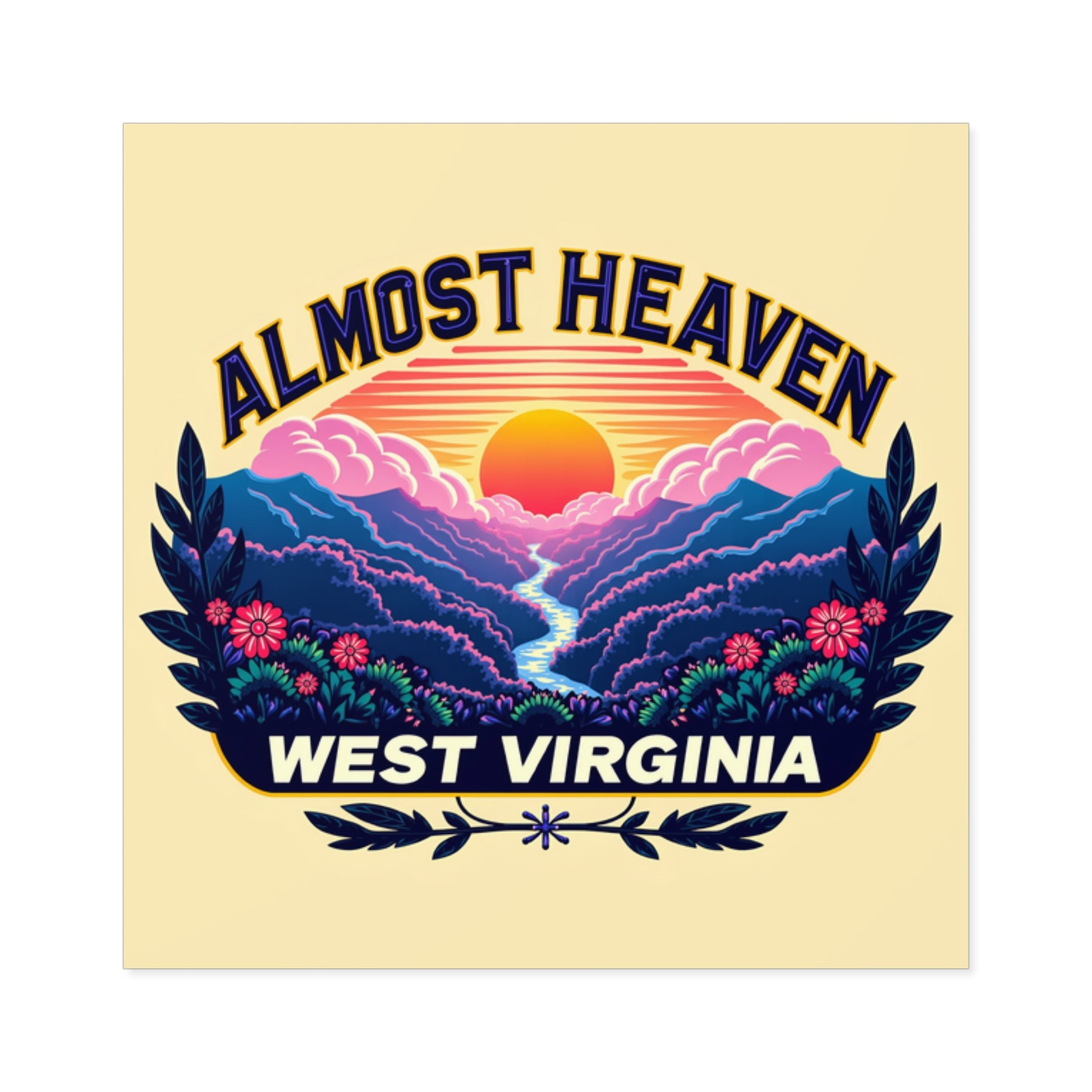 Indoor/Outdoor sticker | "Almost Heaven 03"-Nicodemus Studios