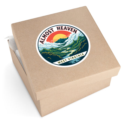 Indoor/Outdoor sticker | "Almost Heaven WV"-Nicodemus Studios