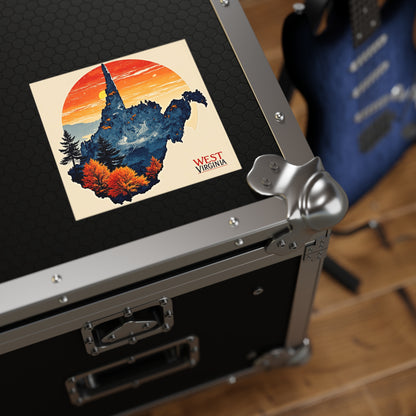 "Indoor/Outdoor sticker | "Land of Four Seasons" by Nicodemus Studios-Nicodemus Studios