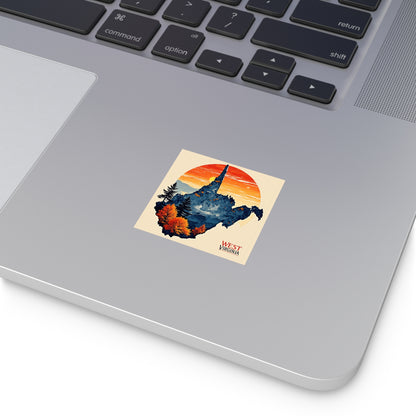 "Indoor/Outdoor sticker | "Land of Four Seasons" by Nicodemus Studios-Nicodemus Studios