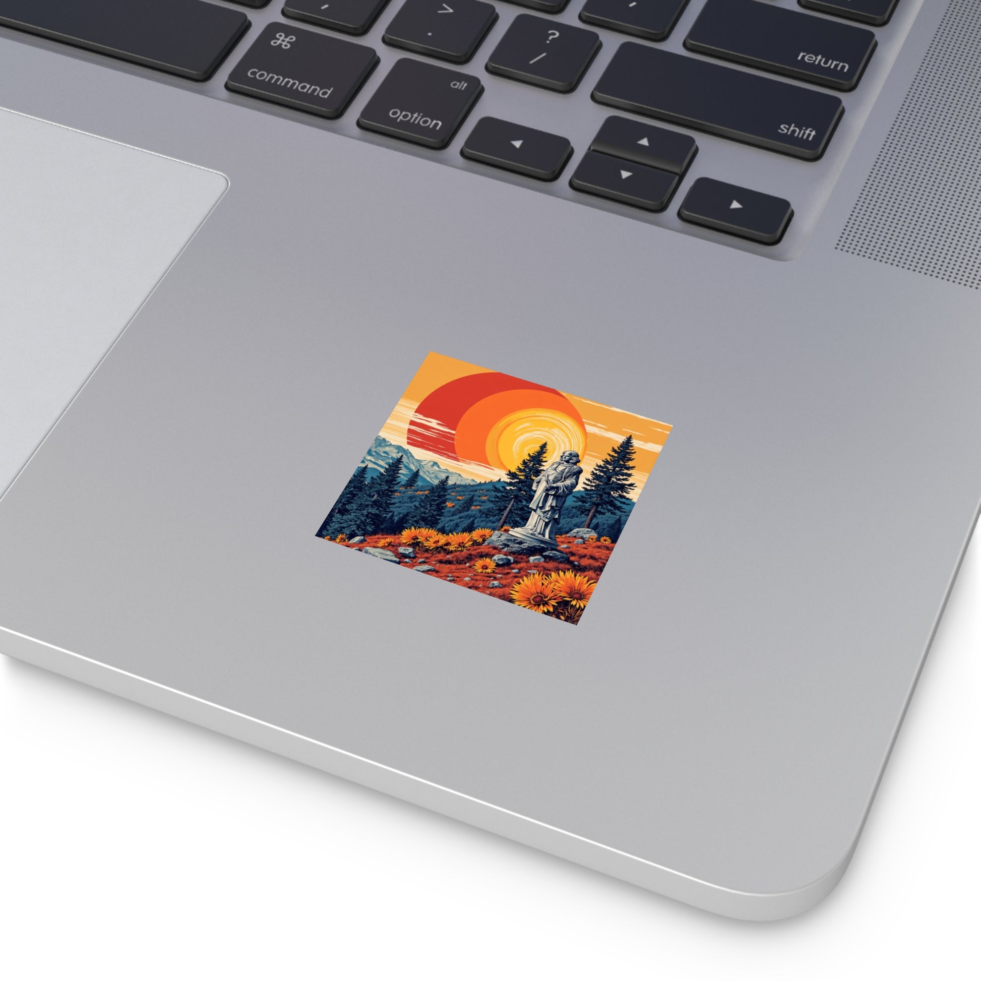 ""Indoor/Outdoor sticker | Nicodemus Statue-Nicodemus Studios