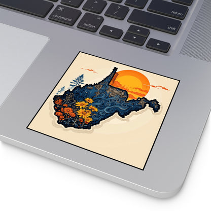 "Indoor/Outdoor sticker | Wildflower Winds-Nicodemus Studios
