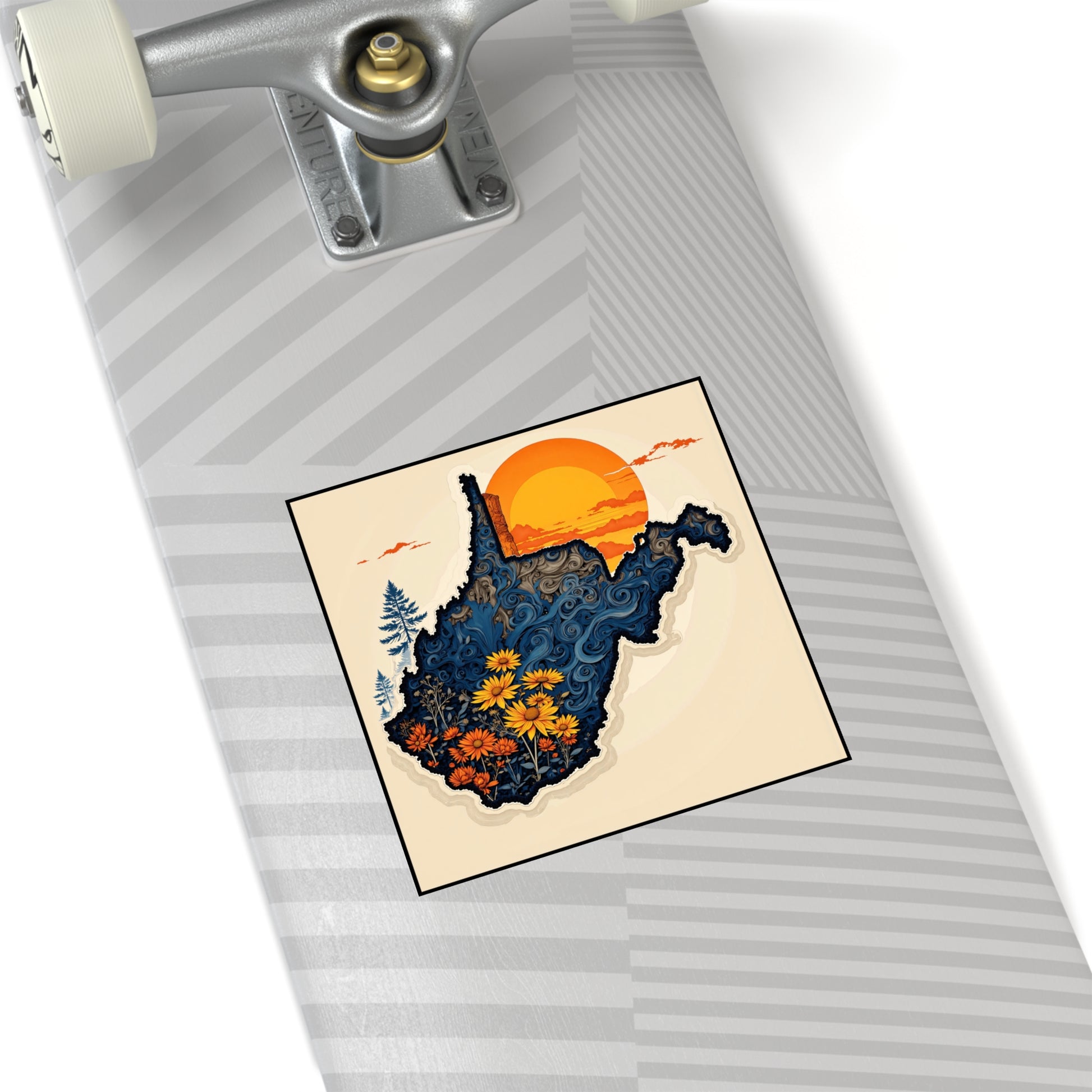 "Indoor/Outdoor sticker | Wildflower Winds-Nicodemus Studios