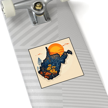 "Indoor/Outdoor sticker | Wildflower Winds-Nicodemus Studios