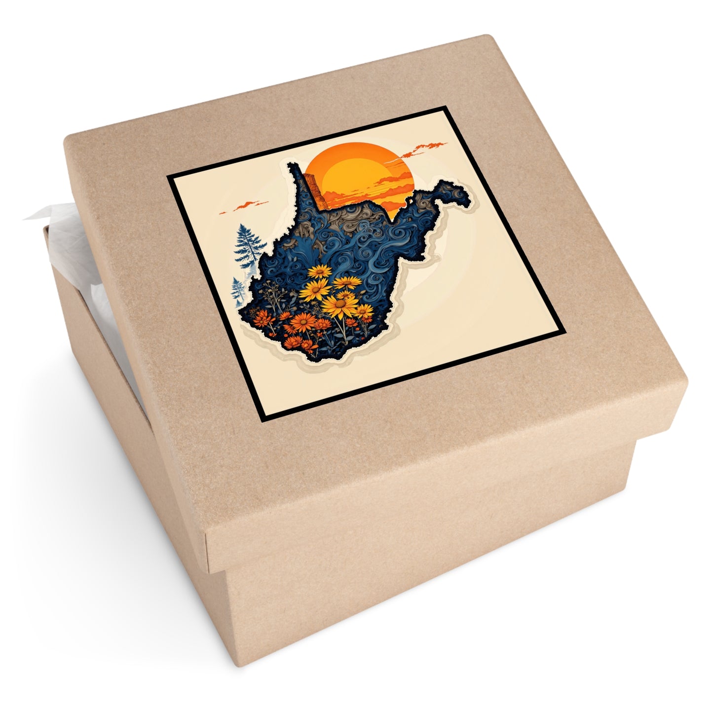 "Indoor/Outdoor sticker | Wildflower Winds-Nicodemus Studios