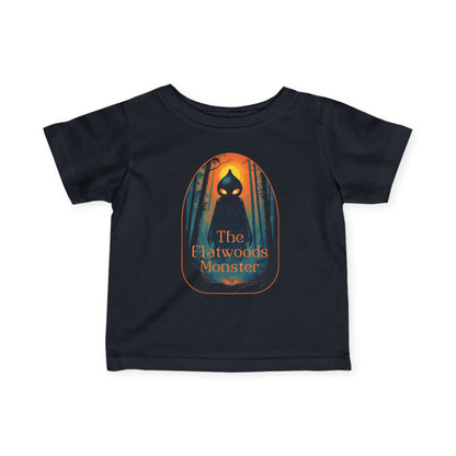 Infant Baby Tee | Flatwoods Monster-Black-6M-Nicodemus Studios
