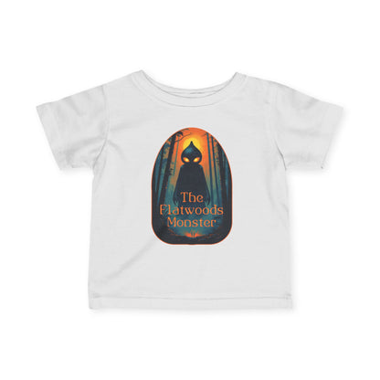 Infant Baby Tee | Flatwoods Monster-White-6M-Nicodemus Studios