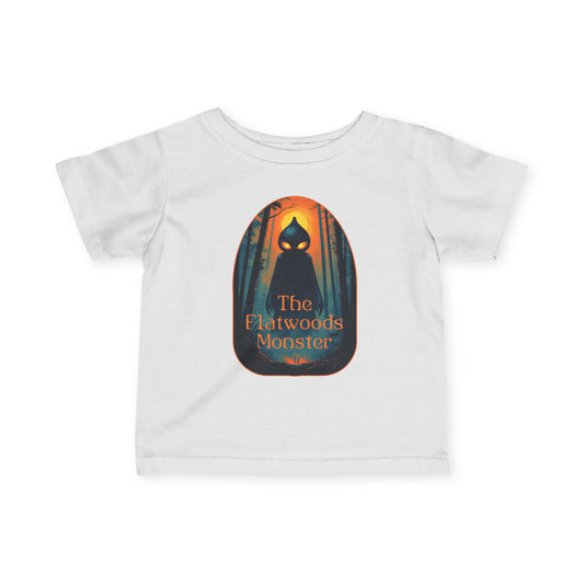 Infant Baby Tee | Flatwoods Monster-White-6M-Nicodemus Studios