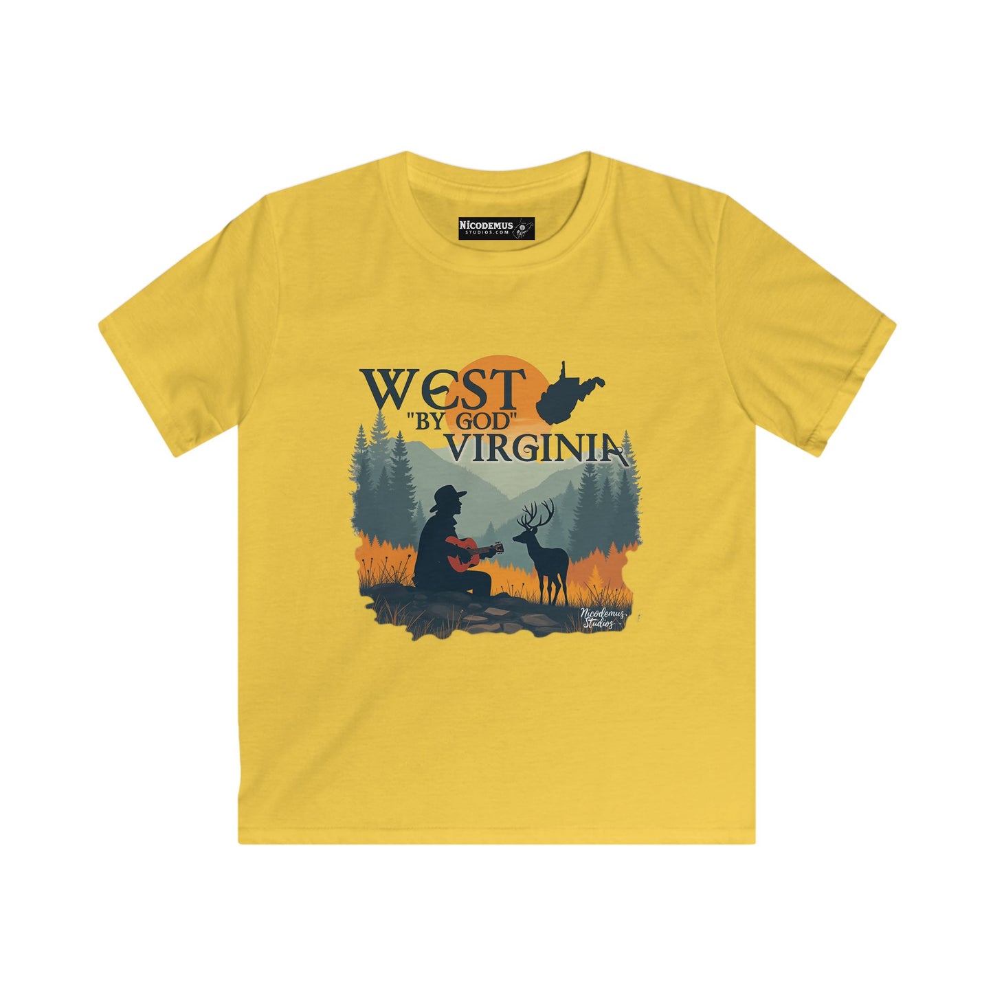Kids Tee | "West By God Virginia" by Nicodemus Studios-XS-Daisy-Nicodemus Studios