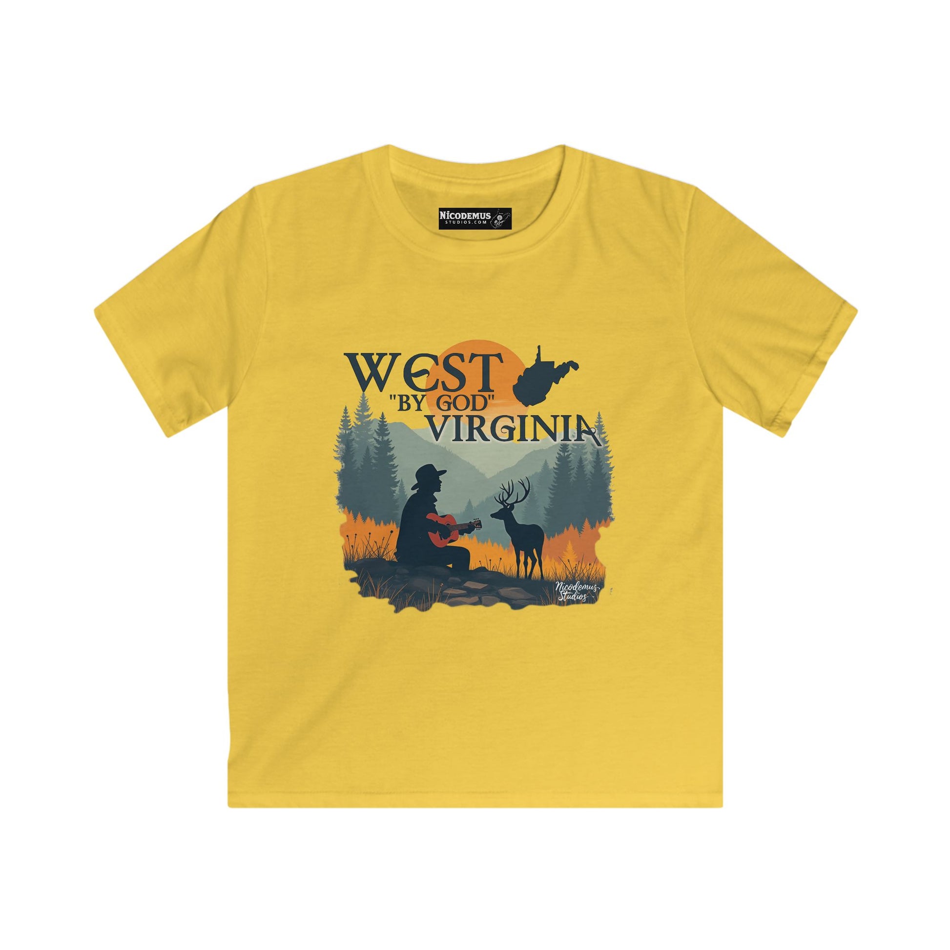 Kids Tee | "West By God Virginia" by Nicodemus Studios-XS-Daisy-Nicodemus Studios