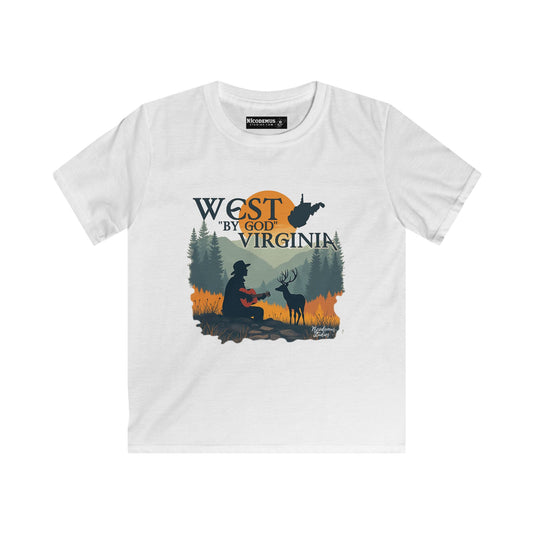 Kids Tee | "West By God Virginia" by Nicodemus Studios-XS-White-Nicodemus Studios
