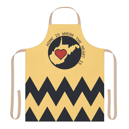 Kitchen Apron | WV Home is Where The Heart Is-One size-Beige-Nicodemus Studios