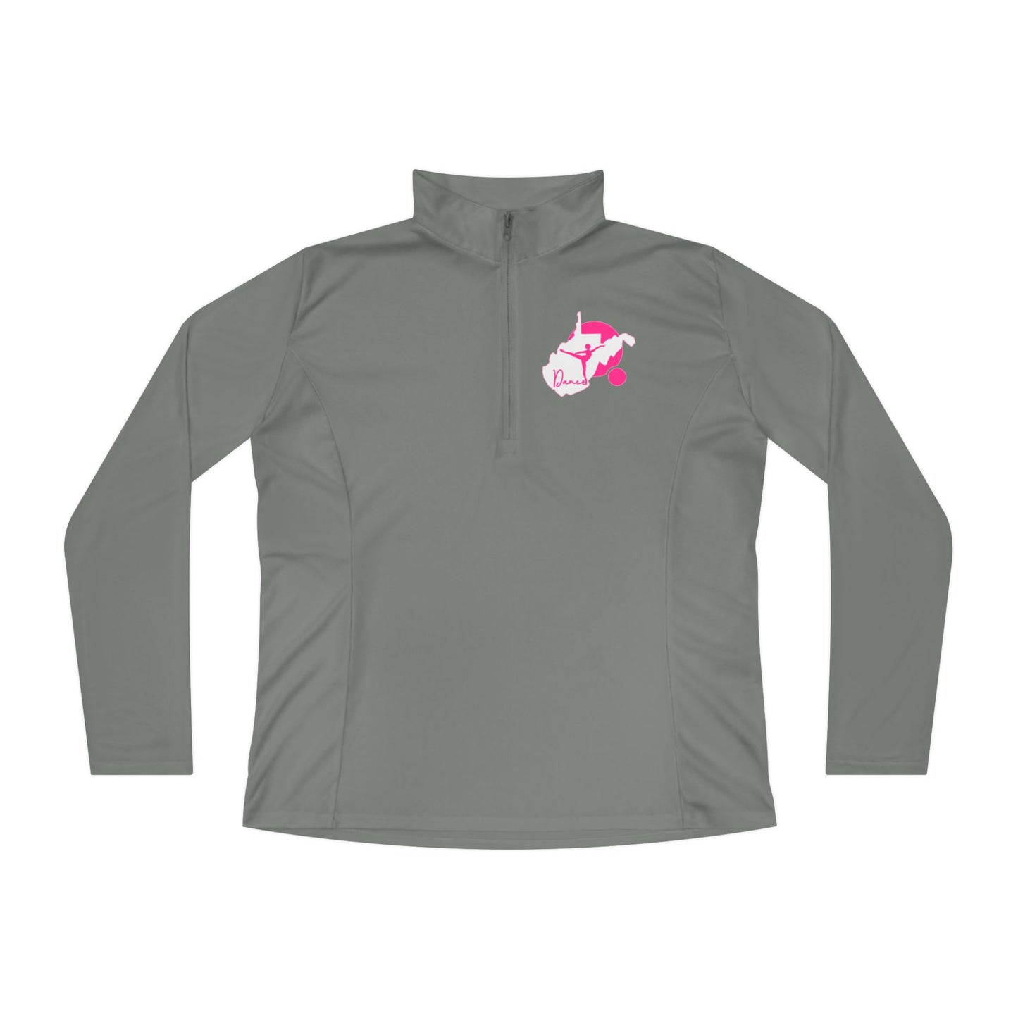 Ladies Quarter-Zip Pullover | WV Script Dance Graphic-Nicodemus Studios