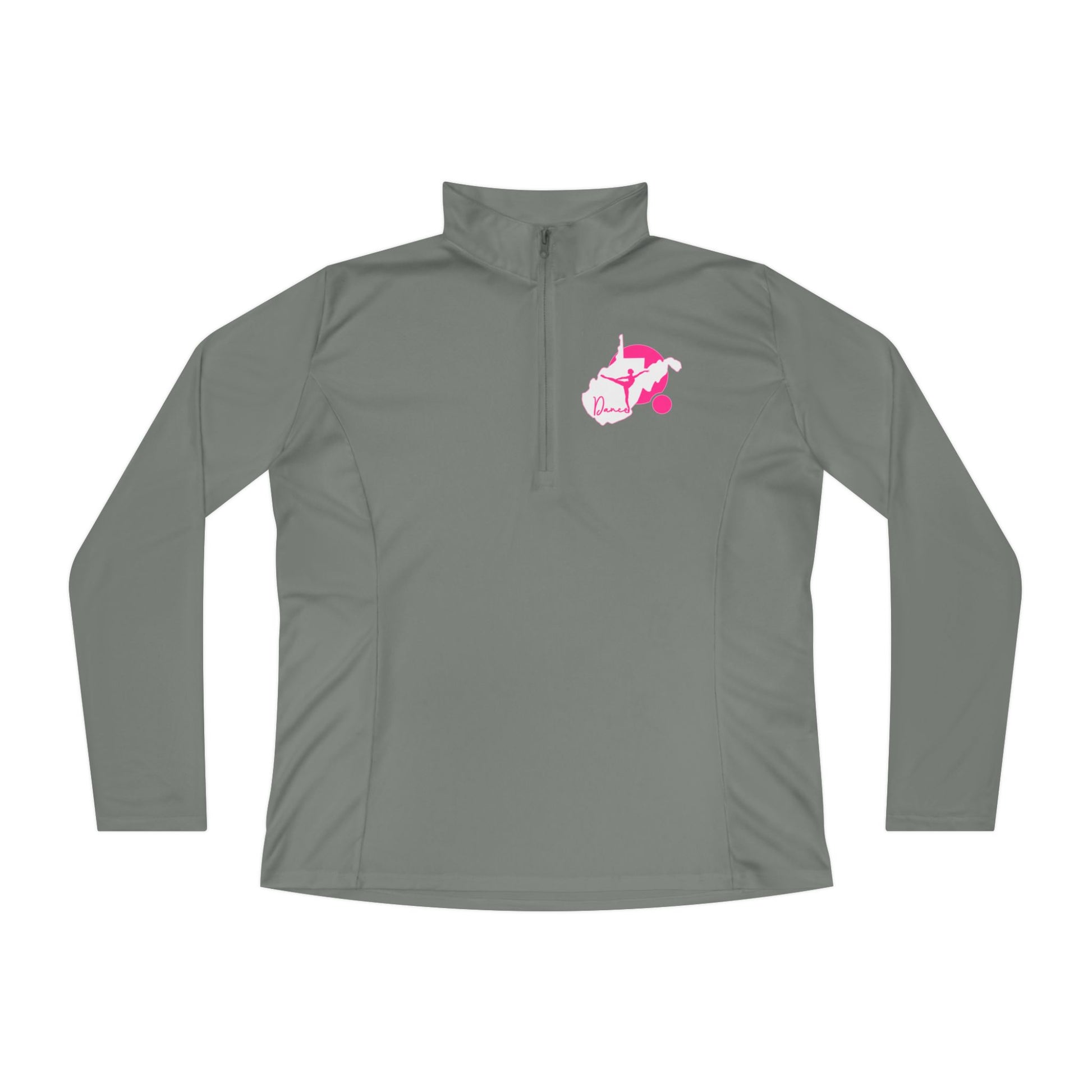 Ladies Quarter-Zip Pullover | WV Script Dance Graphic-Nicodemus Studios