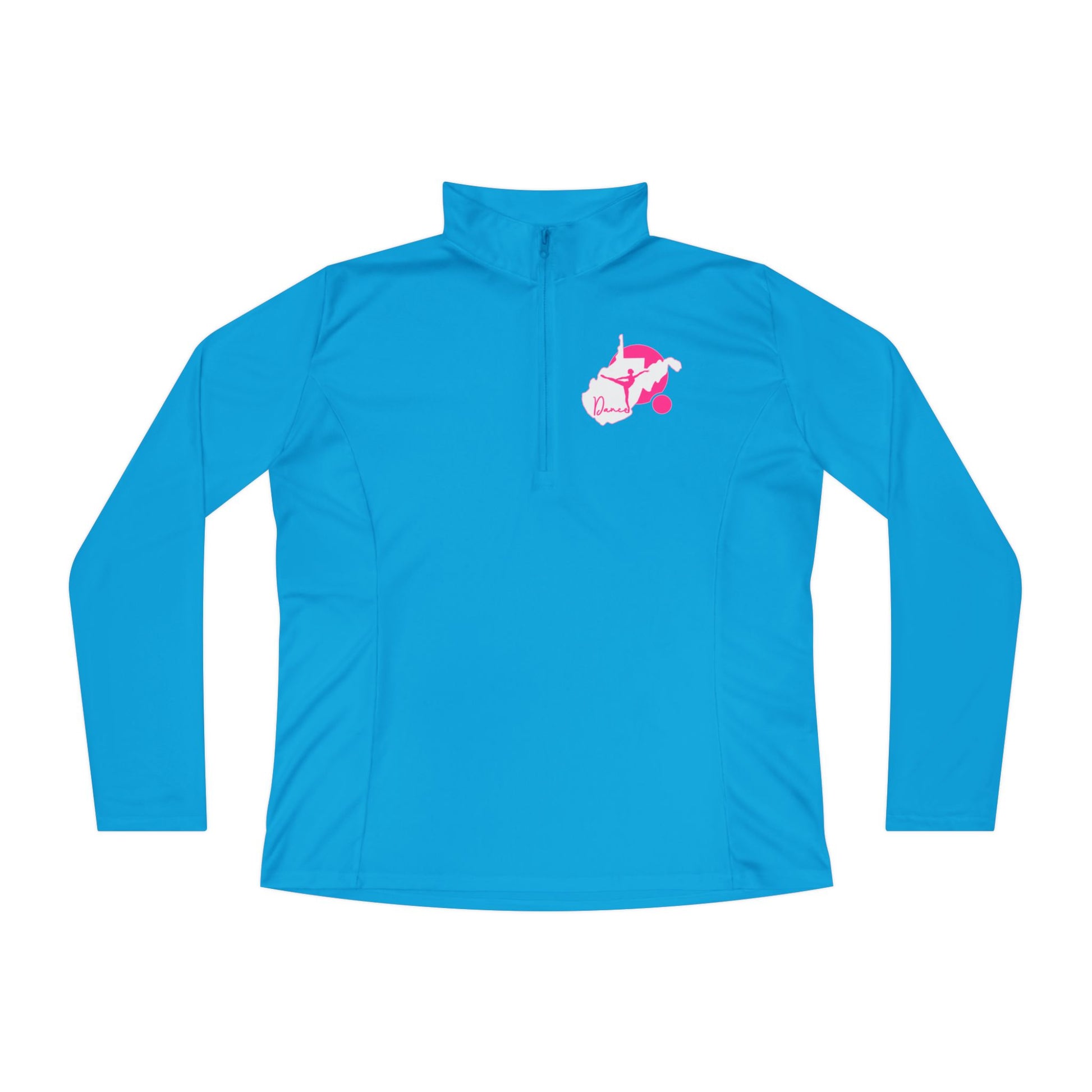 Ladies Quarter-Zip Pullover | WV Script Dance Graphic-Nicodemus Studios