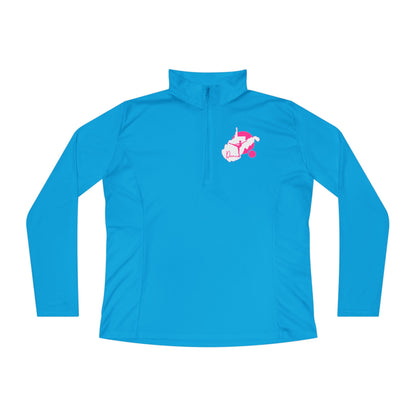 Ladies Quarter-Zip Pullover | WV Script Dance Graphic-Nicodemus Studios
