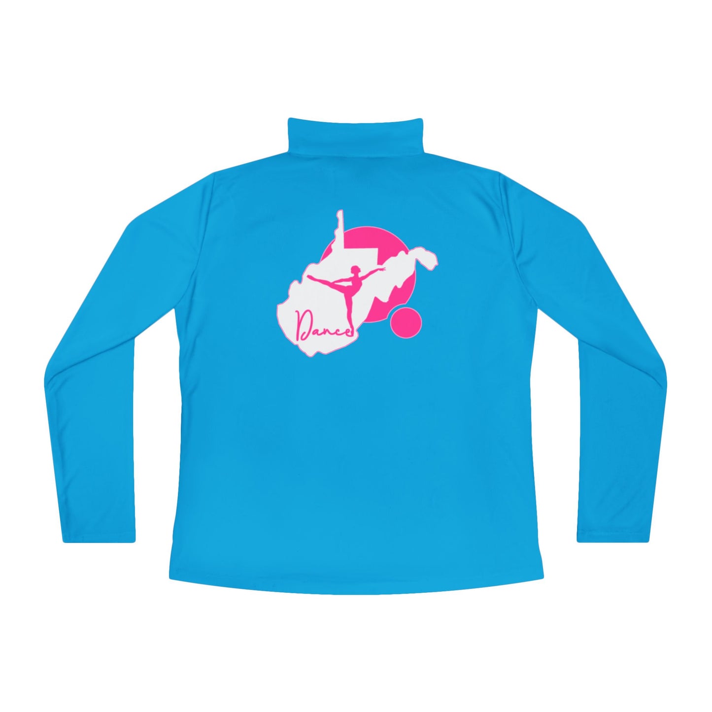 Ladies Quarter-Zip Pullover | WV Script Dance Graphic-Nicodemus Studios