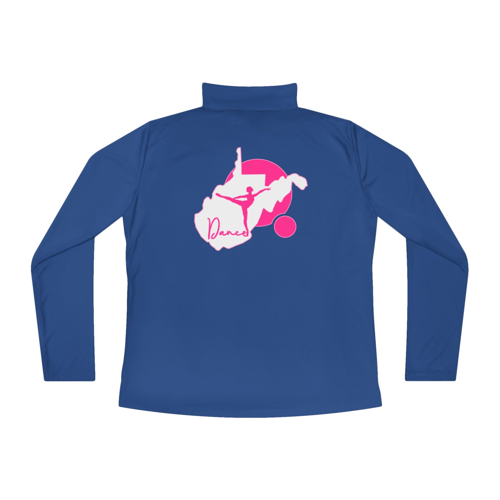 Ladies Quarter-Zip Pullover | WV Script Dance Graphic-Nicodemus Studios