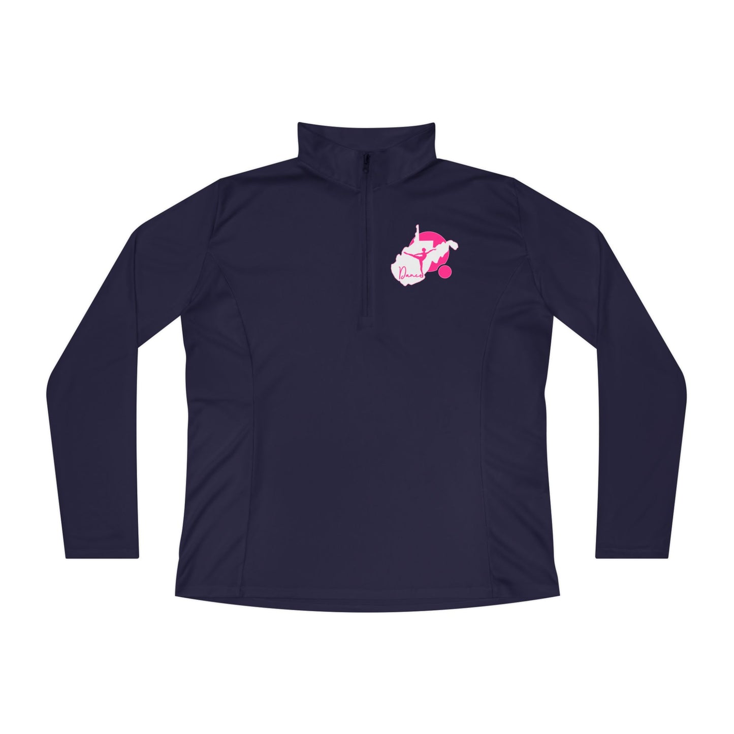 Ladies Quarter-Zip Pullover | WV Script Dance Graphic-Nicodemus Studios