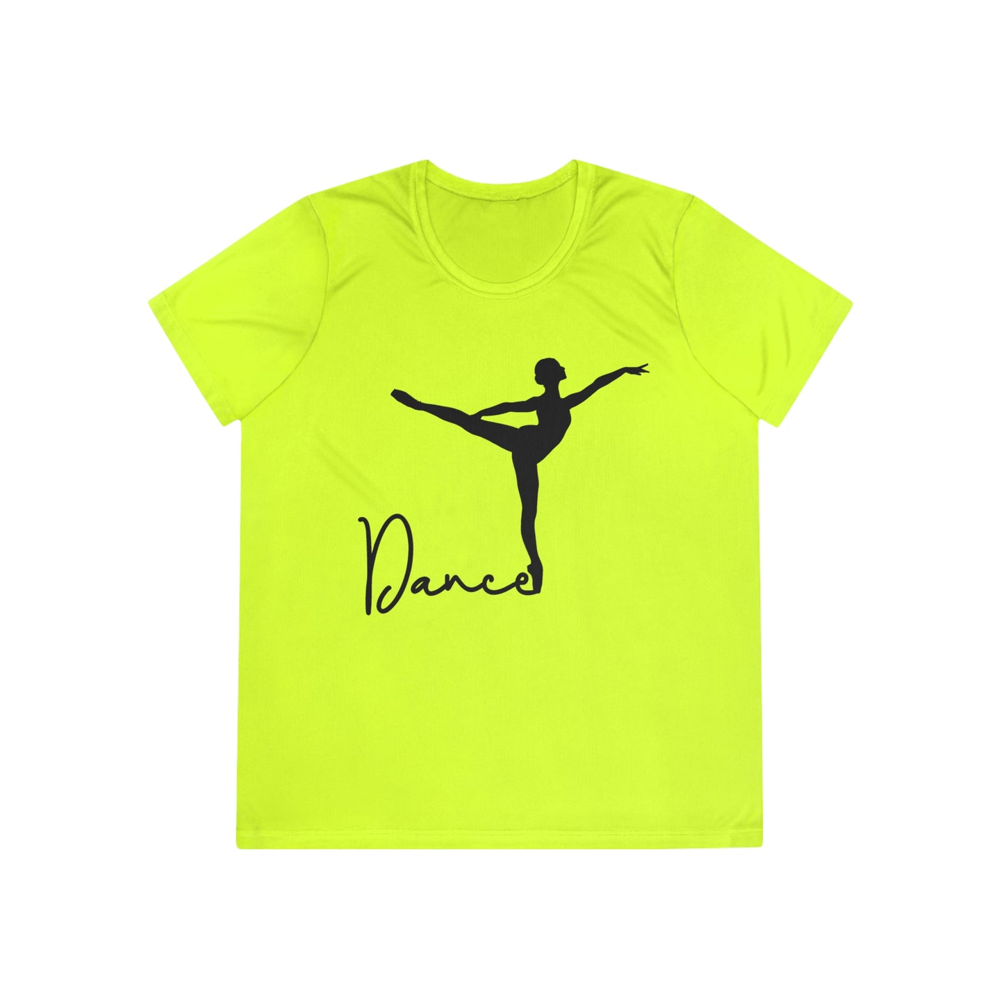 Ladies Soft Ballet Top | Dance Script Ballet-Neon Yellow-XS-Nicodemus Studios