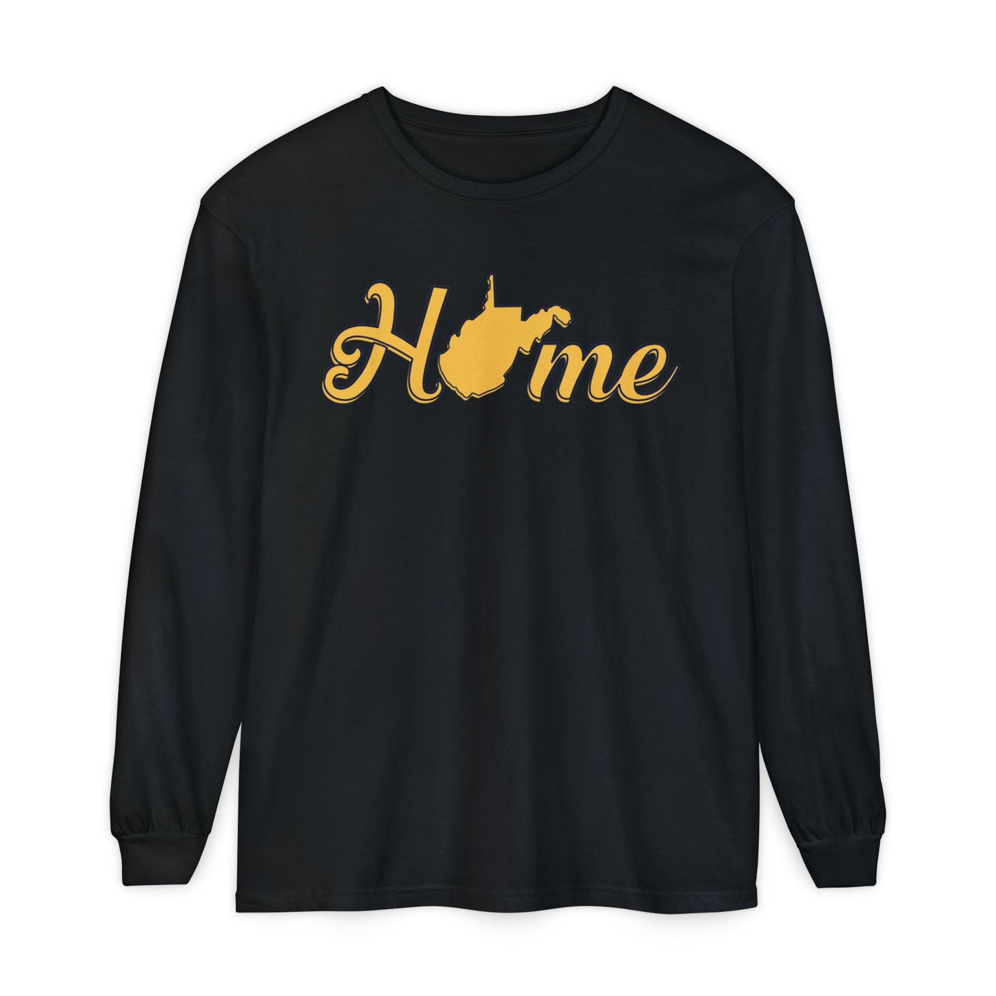 Long Sleeve T-Shirt [100% ring-spun cotton] | Home WV-Black-S-Nicodemus Studios