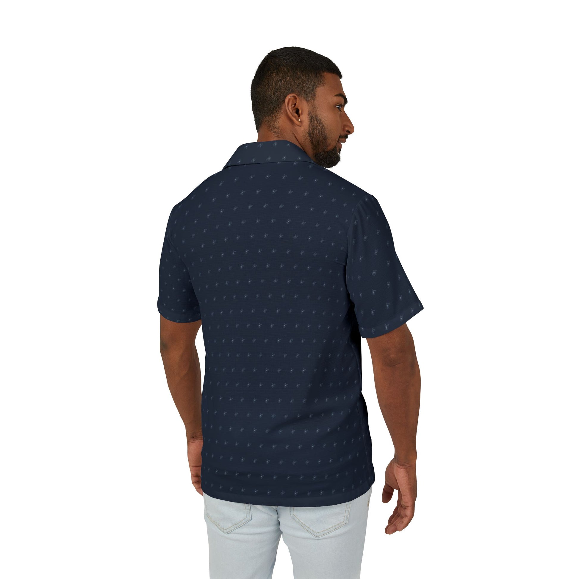 Men's Hawaiian Camp Shirt - Tropical Style for Summer Adventures-Nicodemus Studios