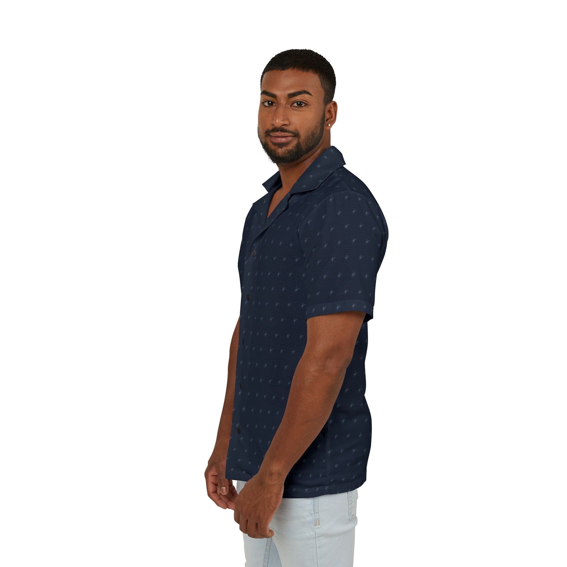 Men's Hawaiian Camp Shirt - Tropical Style for Summer Adventures-Nicodemus Studios
