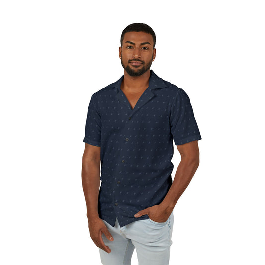 Men's Hawaiian Camp Shirt - Tropical Style for Summer Adventures-L-Nicodemus Studios