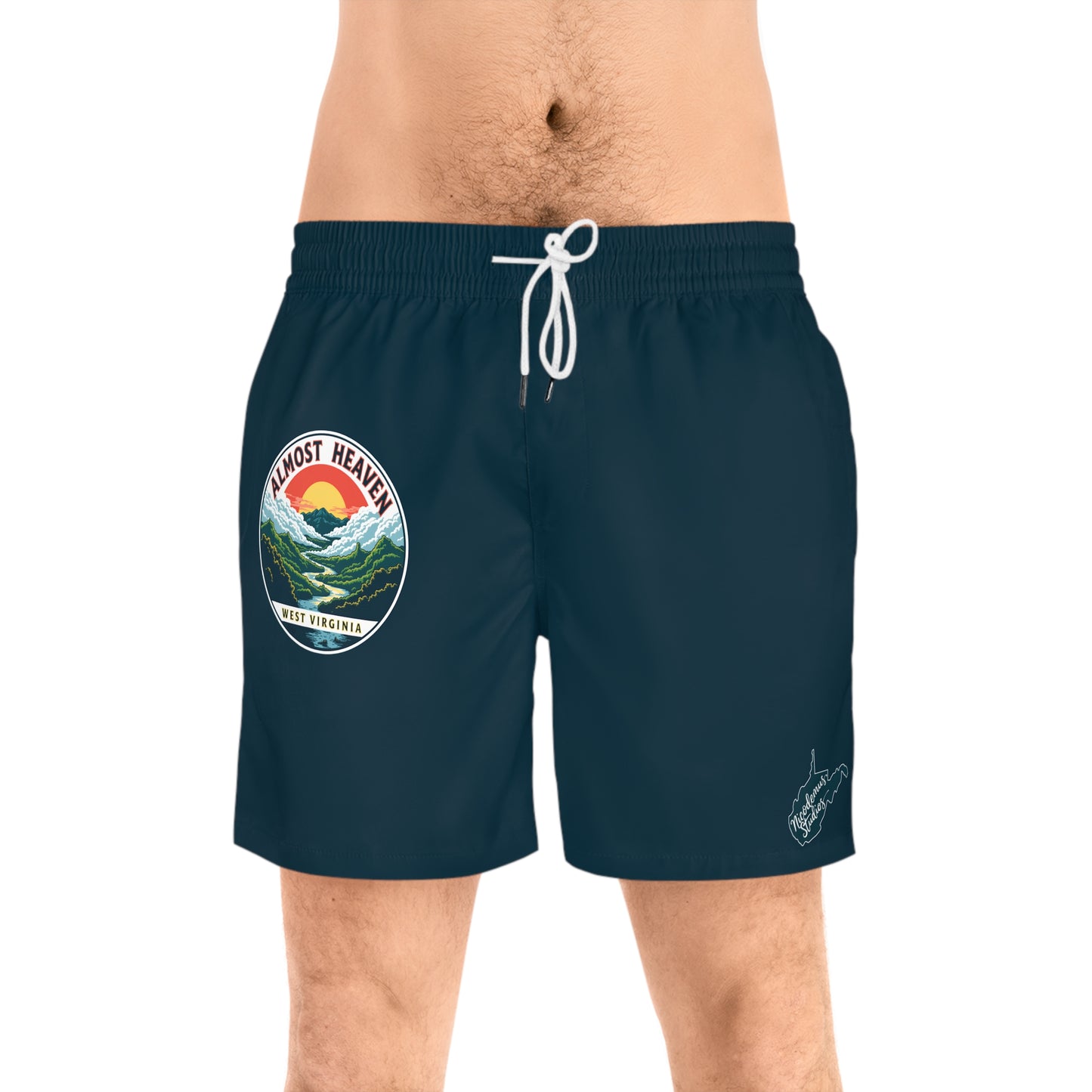 Men's Swim Shorts | Almost Heaven West Virginia-Nicodemus Studios