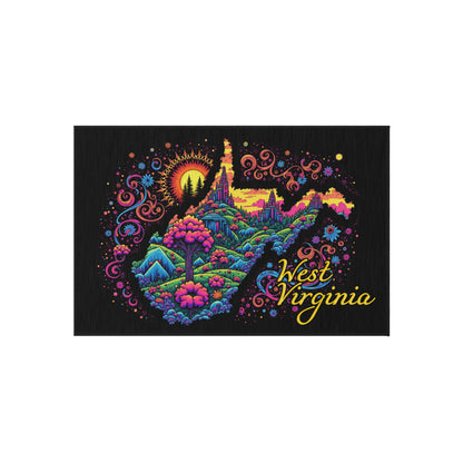 Outdoor Patio Rug | Magical West Virginia-24" × 36"-Nicodemus Studios