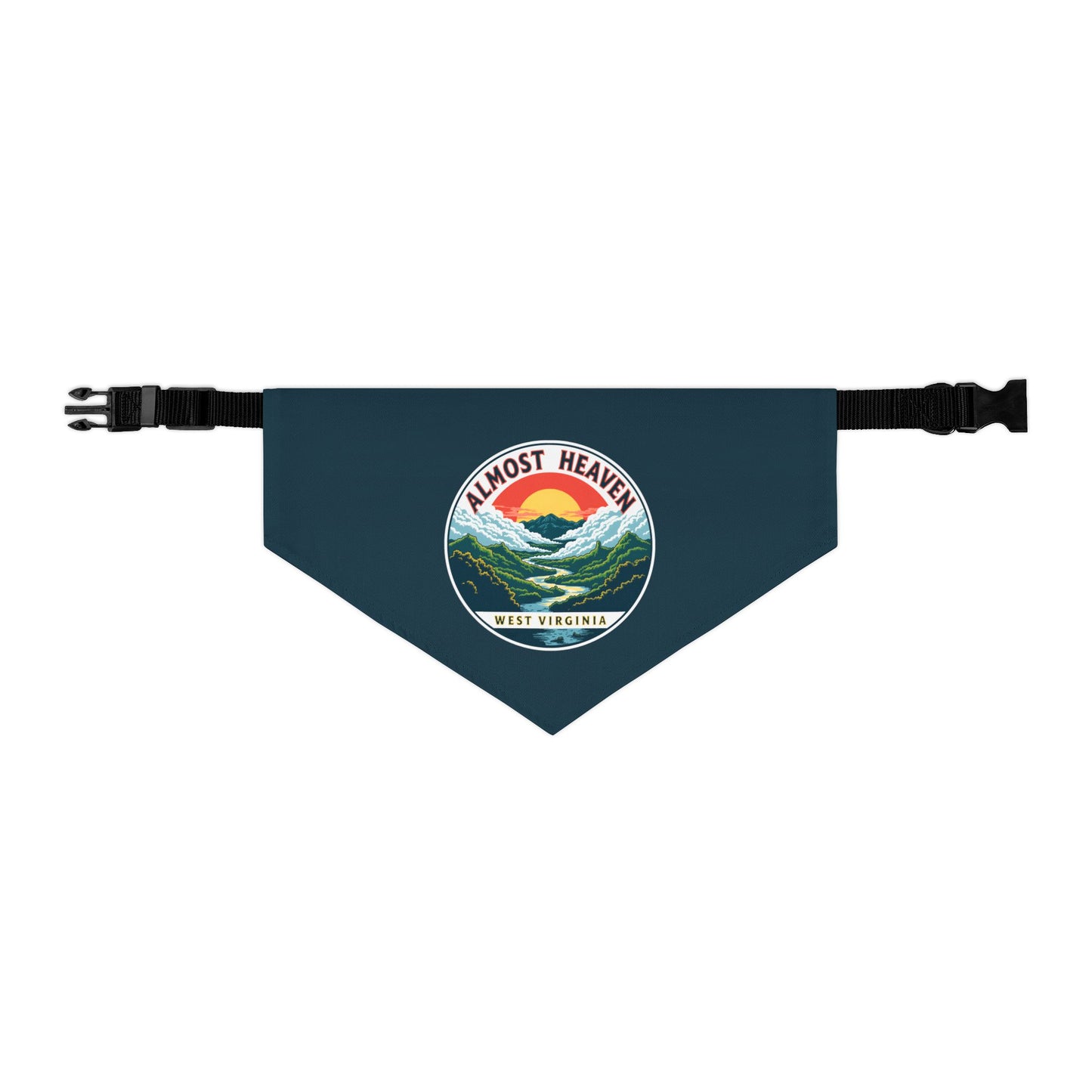 Pet Bandana Collar | Almost Heaven-L-Nicodemus Studios