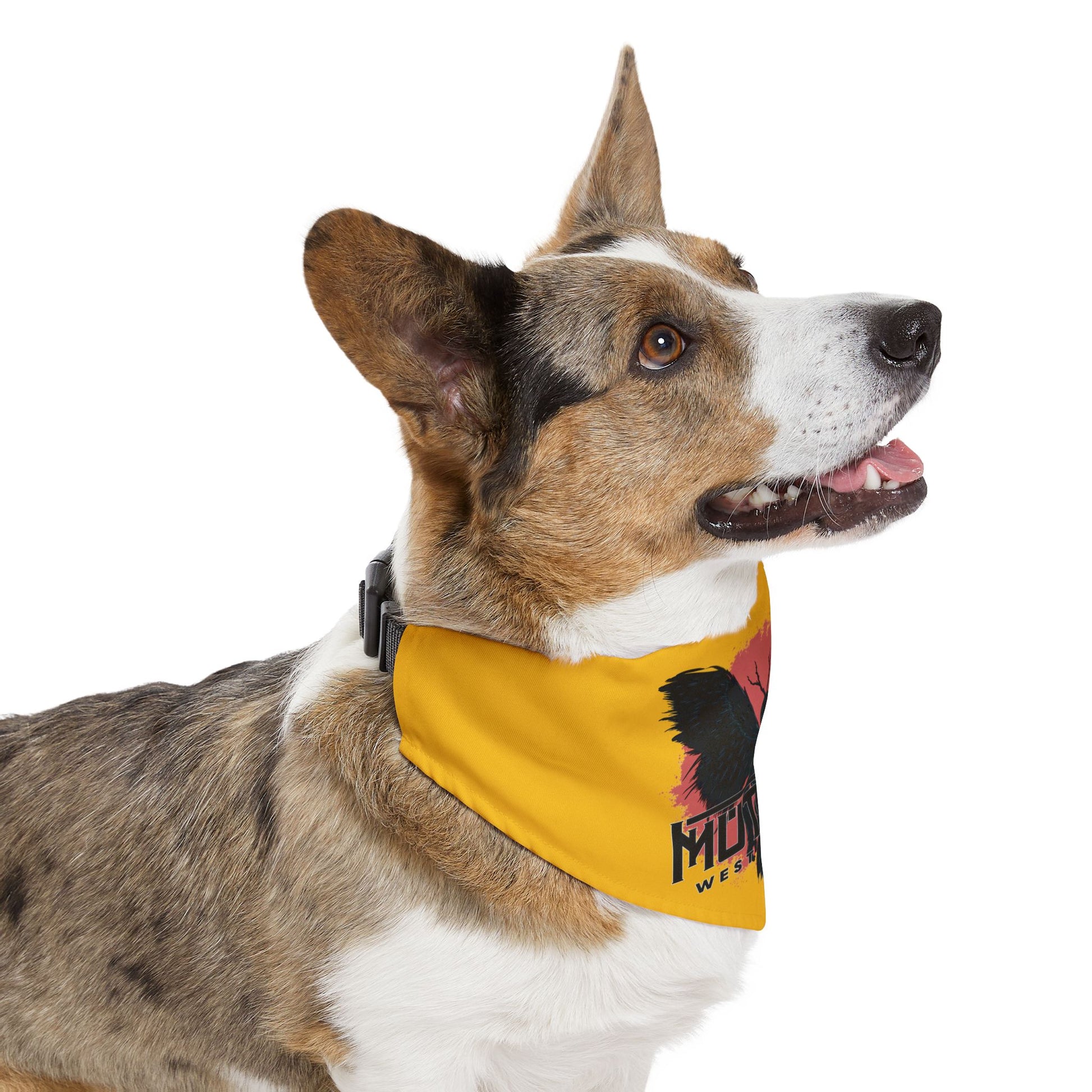 Pet Bandana Collar | Mothman-Yellow-Nicodemus Studios