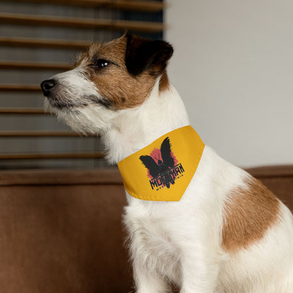 Pet Bandana Collar | Mothman-Yellow-Nicodemus Studios