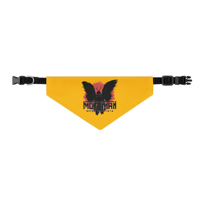 Pet Bandana Collar | Mothman-Yellow-S-Nicodemus Studios