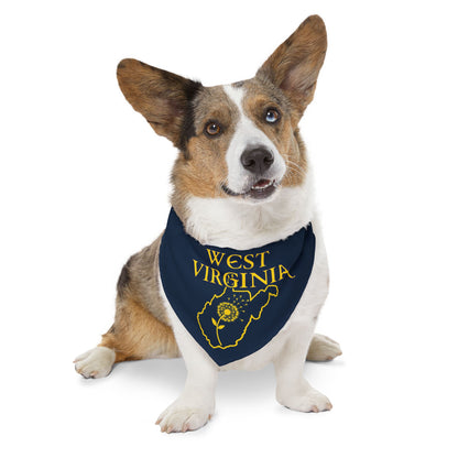 Pet Bandana Collar | West Virginia Dandelion Design-Nicodemus Studios