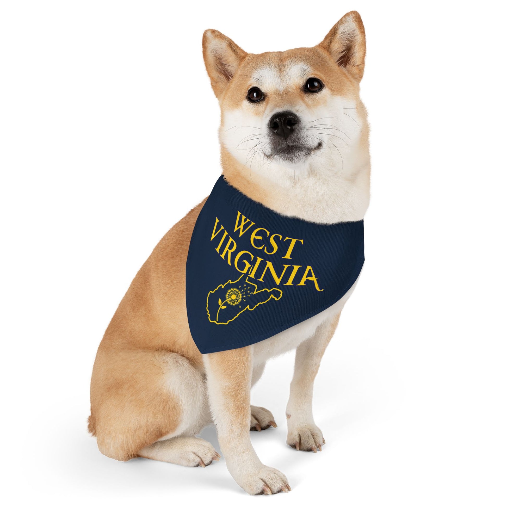 Pet Bandana Collar | West Virginia Dandelion Design-Nicodemus Studios