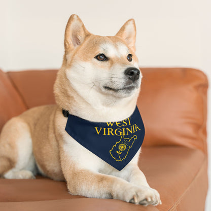 Pet Bandana Collar | West Virginia Dandelion Design-Nicodemus Studios
