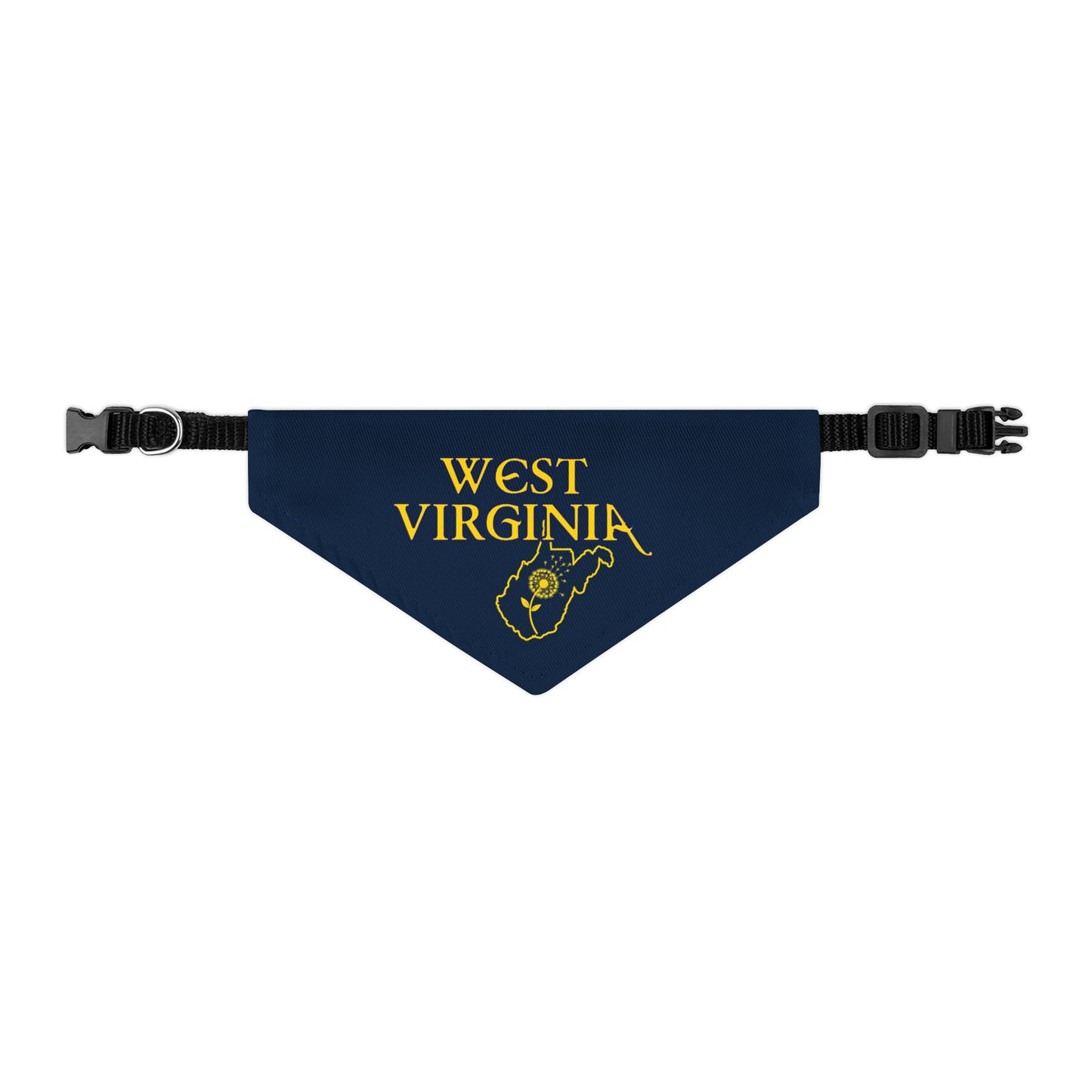 Pet Bandana Collar | West Virginia Dandelion Design-S-Nicodemus Studios