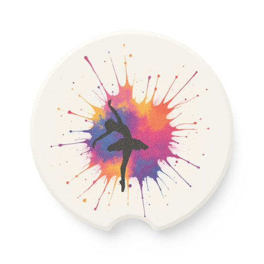 Soapstone Car Coaster | Dance Splash-2.6'' × 2.6"-1pc-Nicodemus Studios