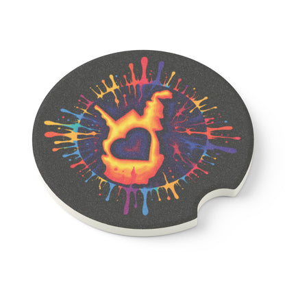 Soapstone Car Coaster | "For The Love of WV Art"-Nicodemus Studios