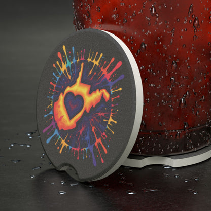 Soapstone Car Coaster | "For The Love of WV Art"-Nicodemus Studios
