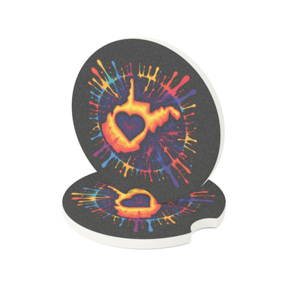 Soapstone Car Coaster | "For The Love of WV Art"-Nicodemus Studios