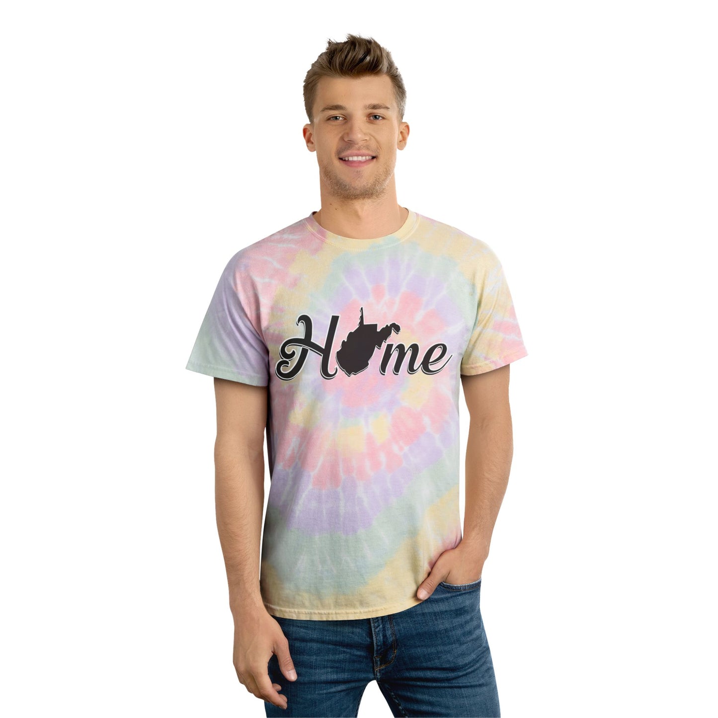 Spiral Tie-Dye Tee | West Virginia Home-Nicodemus Studios